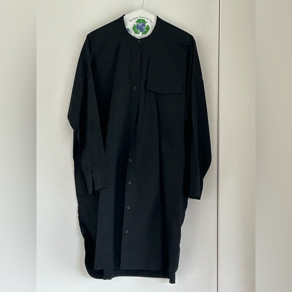 Everlane Black Button-Up Dress